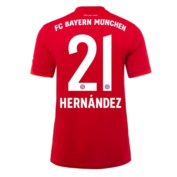 Camiseta Bayern Munich NO.21 Hernández 1ª Kit 2019 2020 Rojo